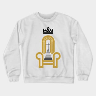 Christian illustration. Throne of the Lord and Savior Jesus Christ. Crewneck Sweatshirt